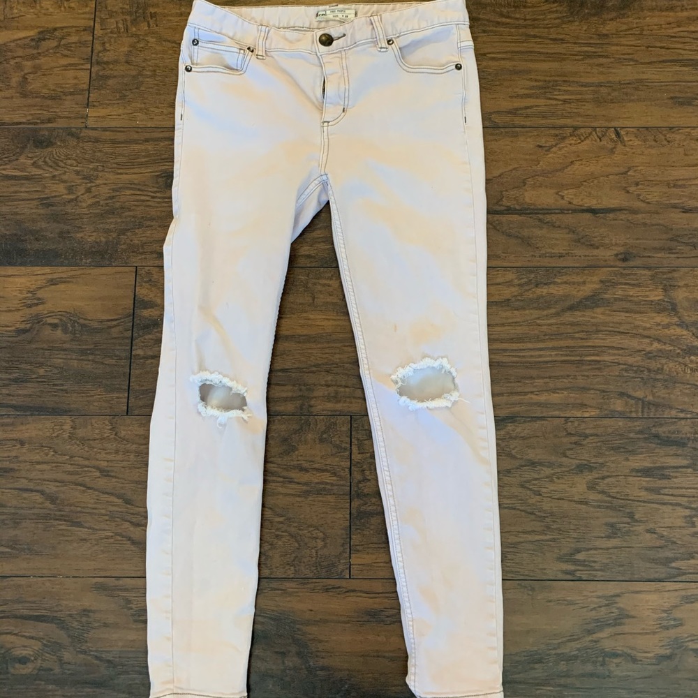 Light Pink Free People Jeans